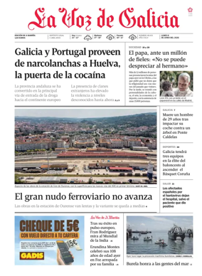 Cover of La Voz de Galicia (Viveiro)
