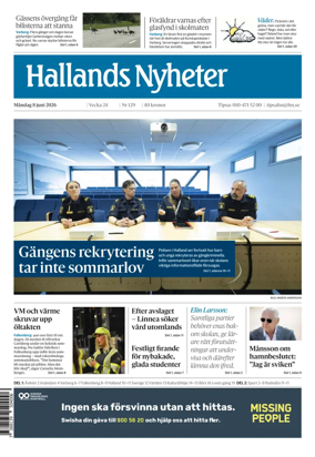 Cover of Hallands Nyheter