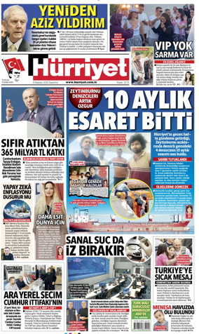 Cover of Hurriyet