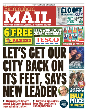 Cover of Birmingham Mail