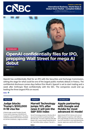 Cover of CNBC