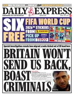 Cover of Daily Express