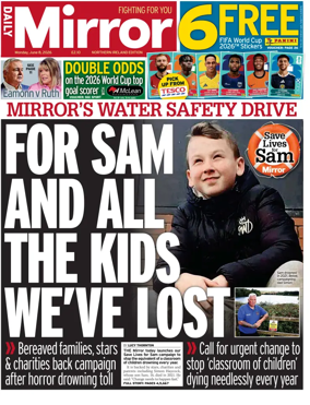 Cover of Daily Mirror (Northern Ireland)