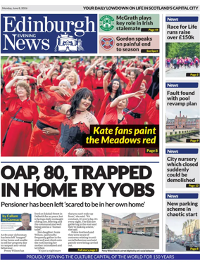 Cover of Edinburgh Evening News