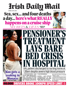 Cover of Irish Daily Mail