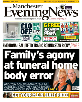 Cover of Manchester Evening News