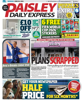 Cover of Paisley Daily Express