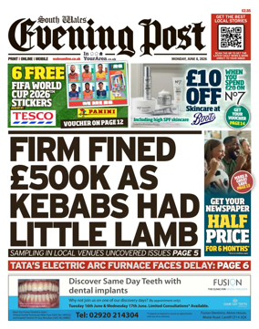Cover of South Wales Evening Post