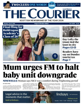 Cover of The Courier & Advertiser (Angus and Dundee)