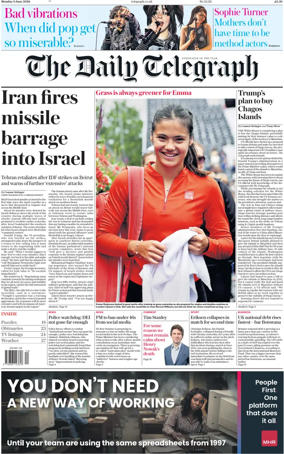 Cover of The Daily Telegraph