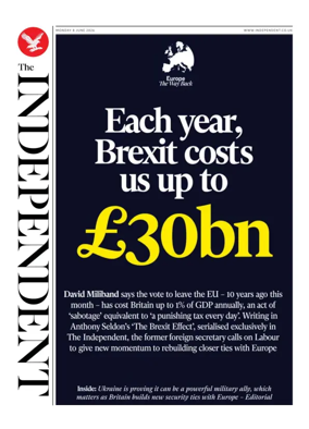 Cover of The Independent