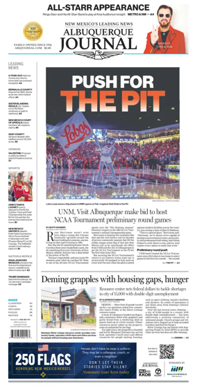 Cover of Albuquerque Journal