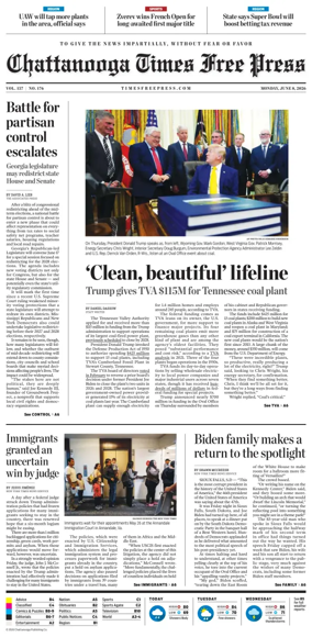 Cover of Chattanooga Times Free Press