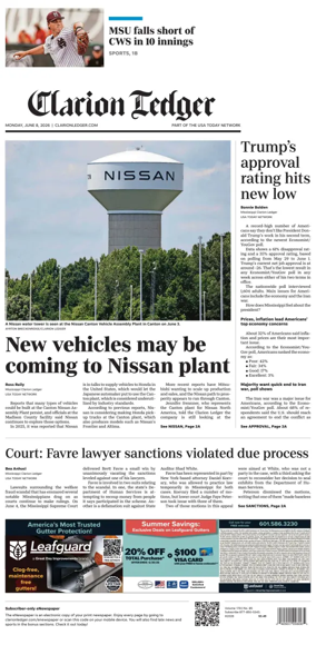 Cover of Clarion Ledger
