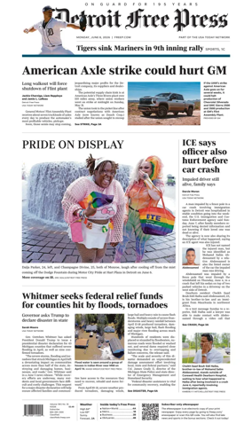 Cover of Detroit Free Press