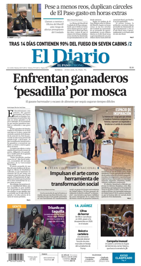 Cover of El Diario de El Paso
