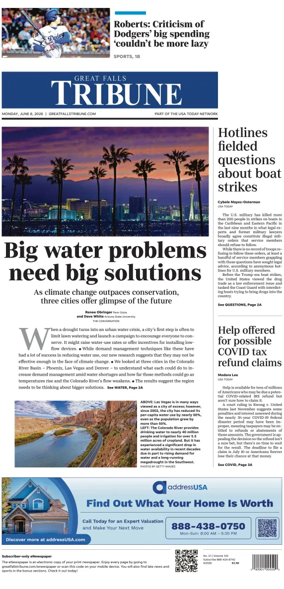 Cover of Great Falls Tribune