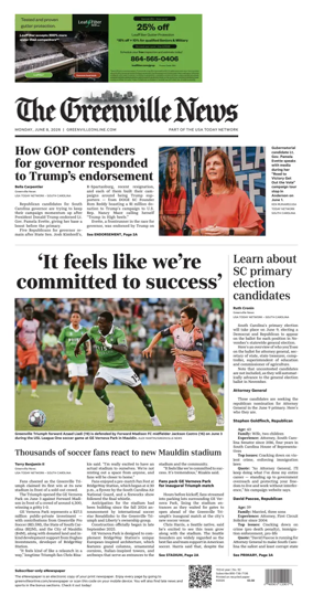 Cover of The Greenville News