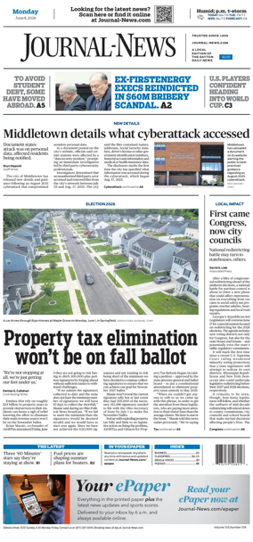 Cover of Hamilton Journal News