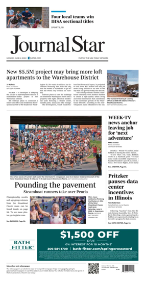 Cover of Journal Star (Peoria)