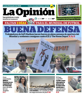 Cover of La Opinion