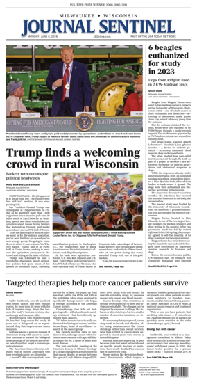 Cover of Milwaukee Journal Sentinel