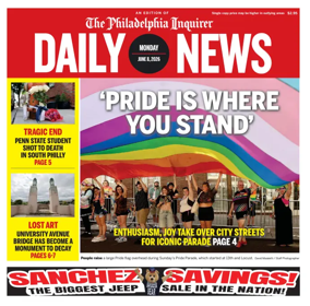 Cover of Philadelphia Daily News