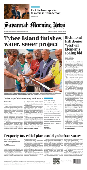 Cover of Savannah Morning News