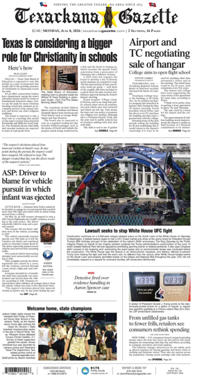 Cover of Texarkana Gazette