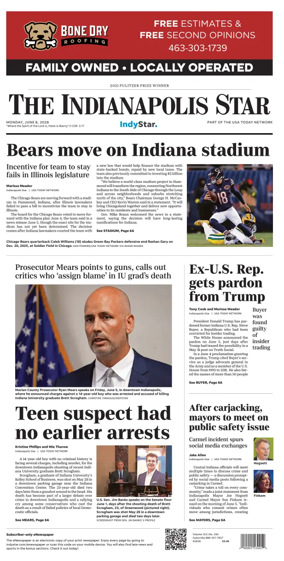Cover of The Indianapolis Star
