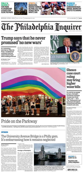 Cover of The Philadelphia Inquirer