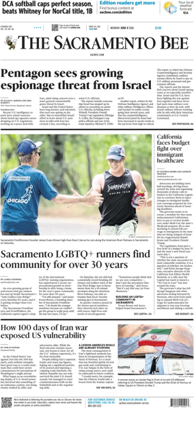 Cover of The Sacramento Bee