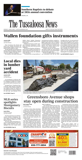Cover of The Tuscaloosa News