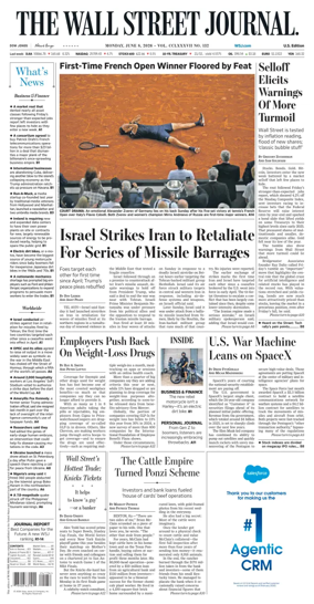 Cover of The Wall Street Journal