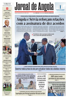 Cover of Jornal de Angola