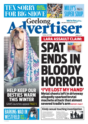 Cover of Geelong Advertiser
