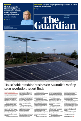 Cover of The Guardian Australia