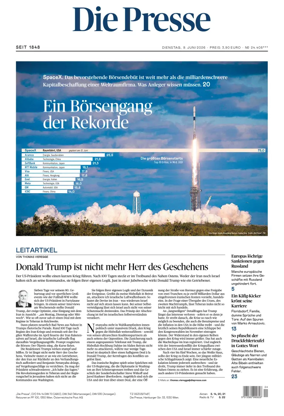 Cover of Die Presse