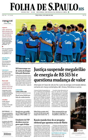 Cover of Folha de S.Paulo