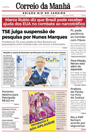 Cover of Jornal Correio da Manha