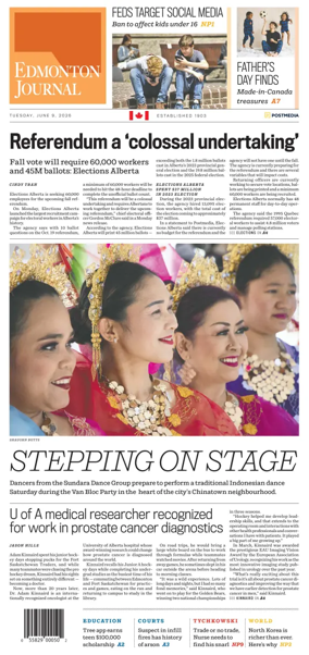 Cover of Edmonton Journal