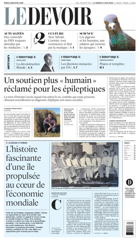 Cover of Le Devoir