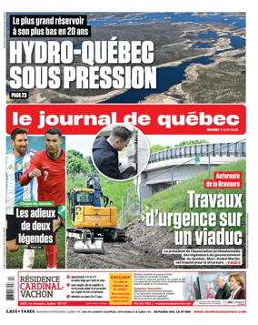 Cover of Le Journal de Quebec