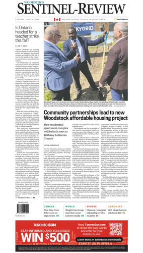 Cover of Sentinel-Review (Woodstock)