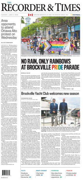 Cover of The Recorder & Times (Brockville)
