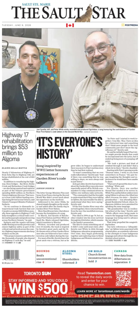 Cover of The Sault Star