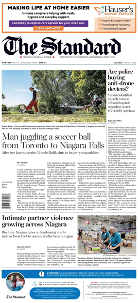 Cover of The Standard (St. Catharines)