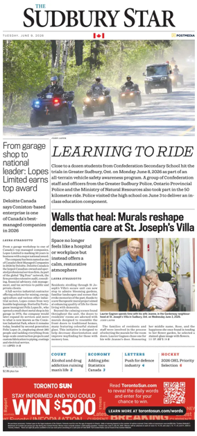 Cover of The Sudbury Star