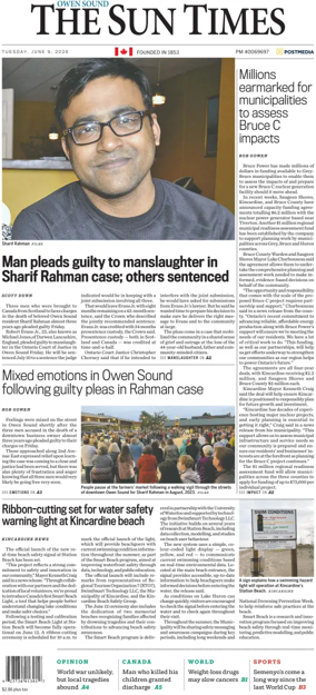 Cover of The Sun Times (Owen Sound)