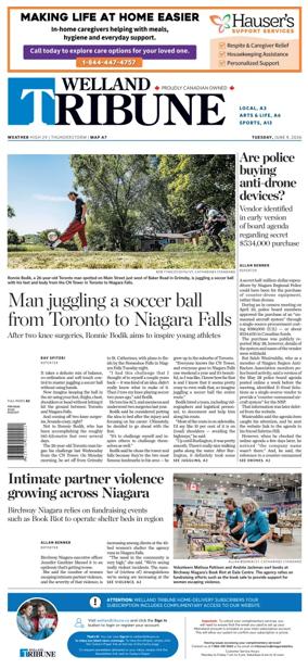 Cover of The Welland Tribune